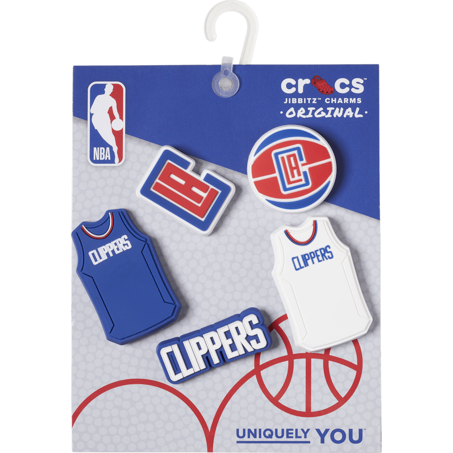 NBA Los Angeles Clippers 5 Pack Jibbitz™ charms Women|Men|Jibbitz™ Charms Outlet