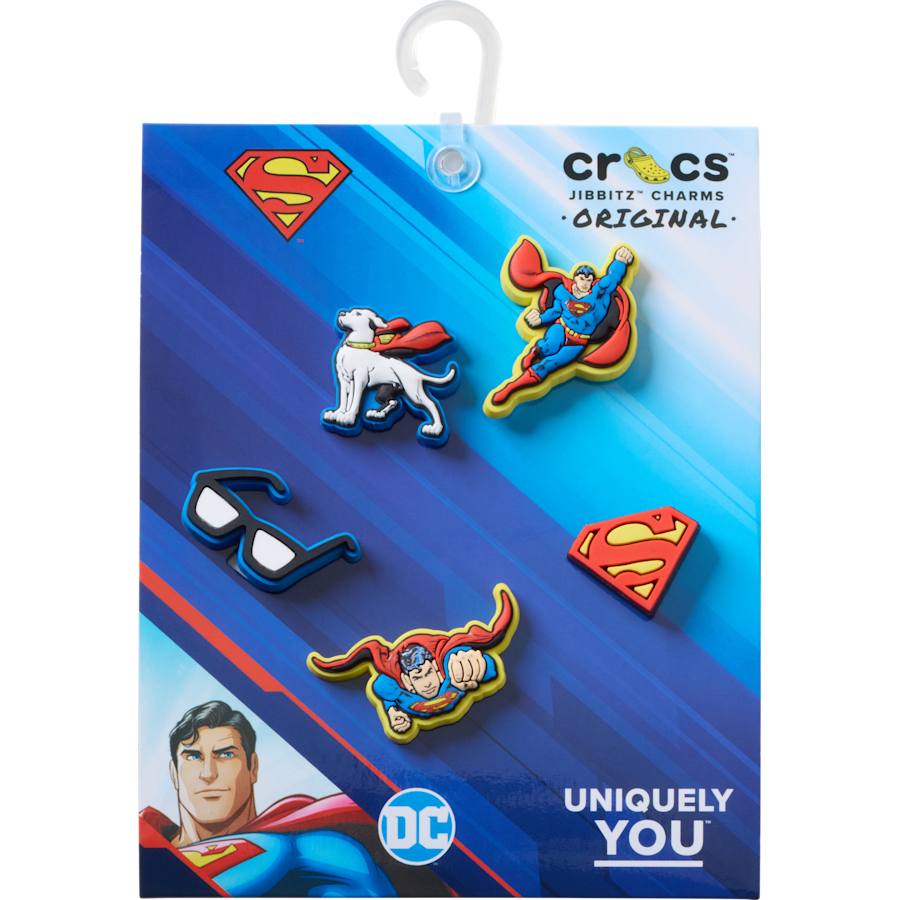 Superman 5 Pck Jibbitz™ charms Women|Men|Kids|Jibbitz™ Charms For Sale