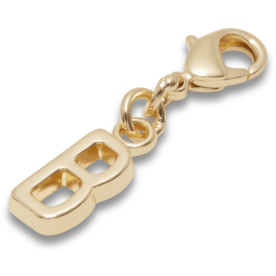 Gold Letter B Charm Jibbitz™ charms Women|Men|Kids|Jibbitz™ Charms On Sale