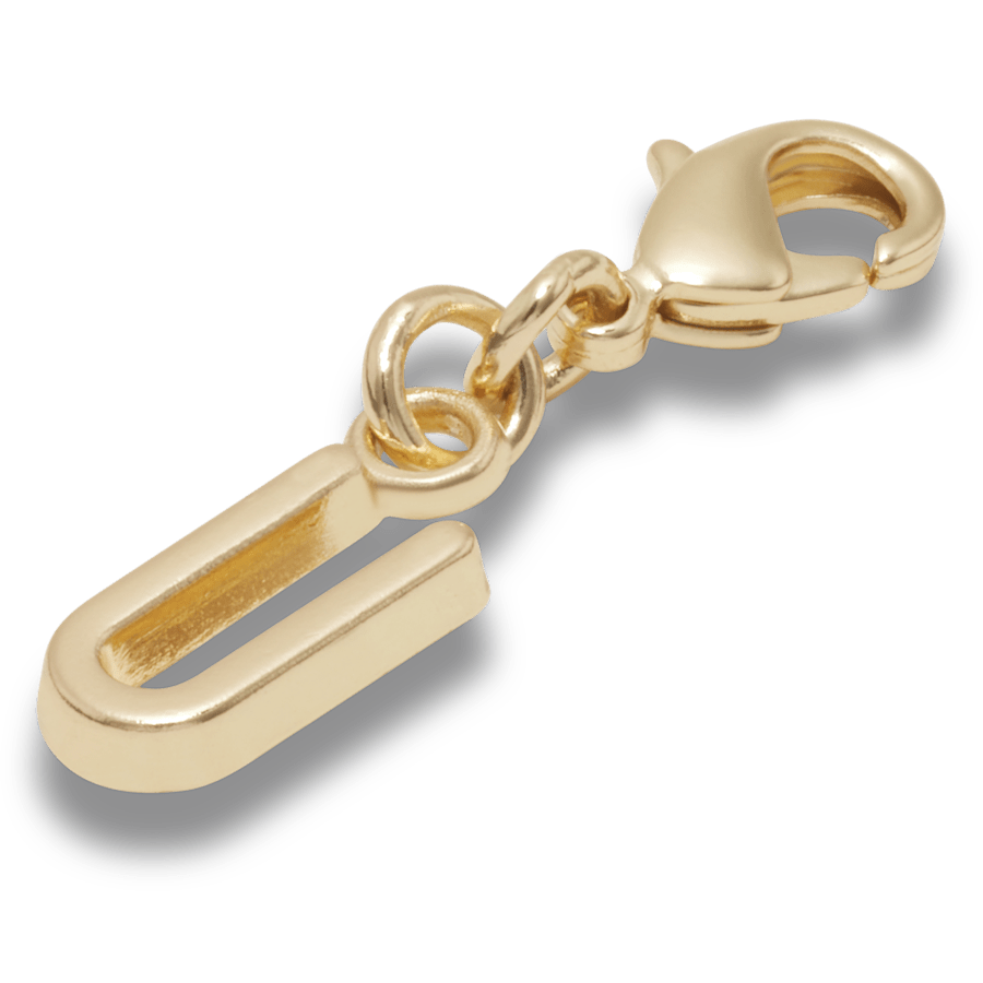 Gold Letter U Charm Jibbitz™ charms Women|Men|Kids|Jibbitz™ Charms On Sale