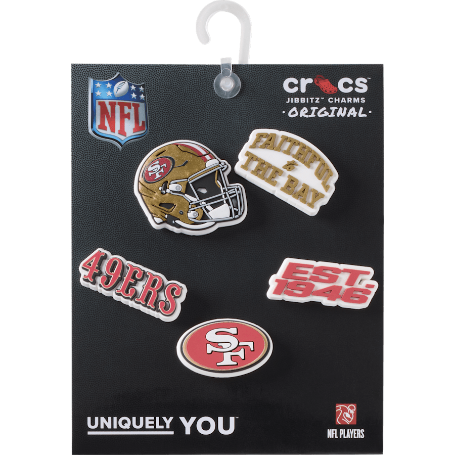 NFL San Francisco 49ers 5 Pack Jibbitz Shoe Charm Women|Men|Jibbitz™ Charms Sale