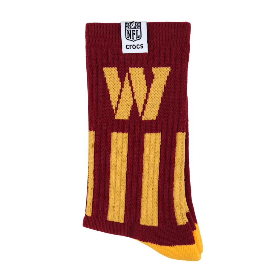NFL Washington Commanders Crocs Socks Men Discount