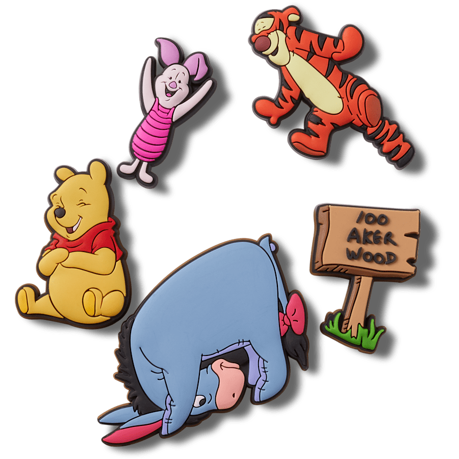 Winnie The Pooh 5 Pack Jibbitz™ charms Women|Men|Kids|Jibbitz™ Charms For Sale