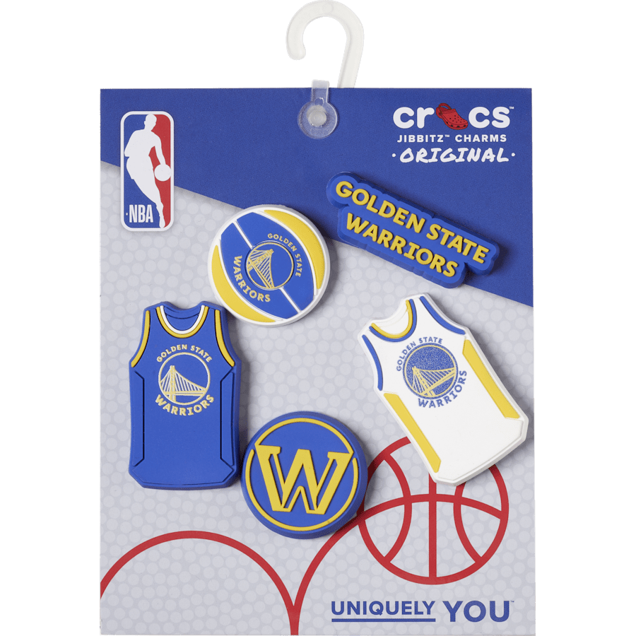 NBA Golden State Warriors 5 Pack Jibbitz™ charms Women|Men|Jibbitz™ Charms Sale