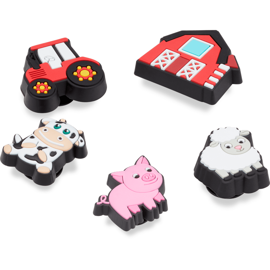 Cutesey Farm Animal 5 Pack Jibbitz Shoe Charm Women|Men|Kids|Jibbitz™ Charms Discount