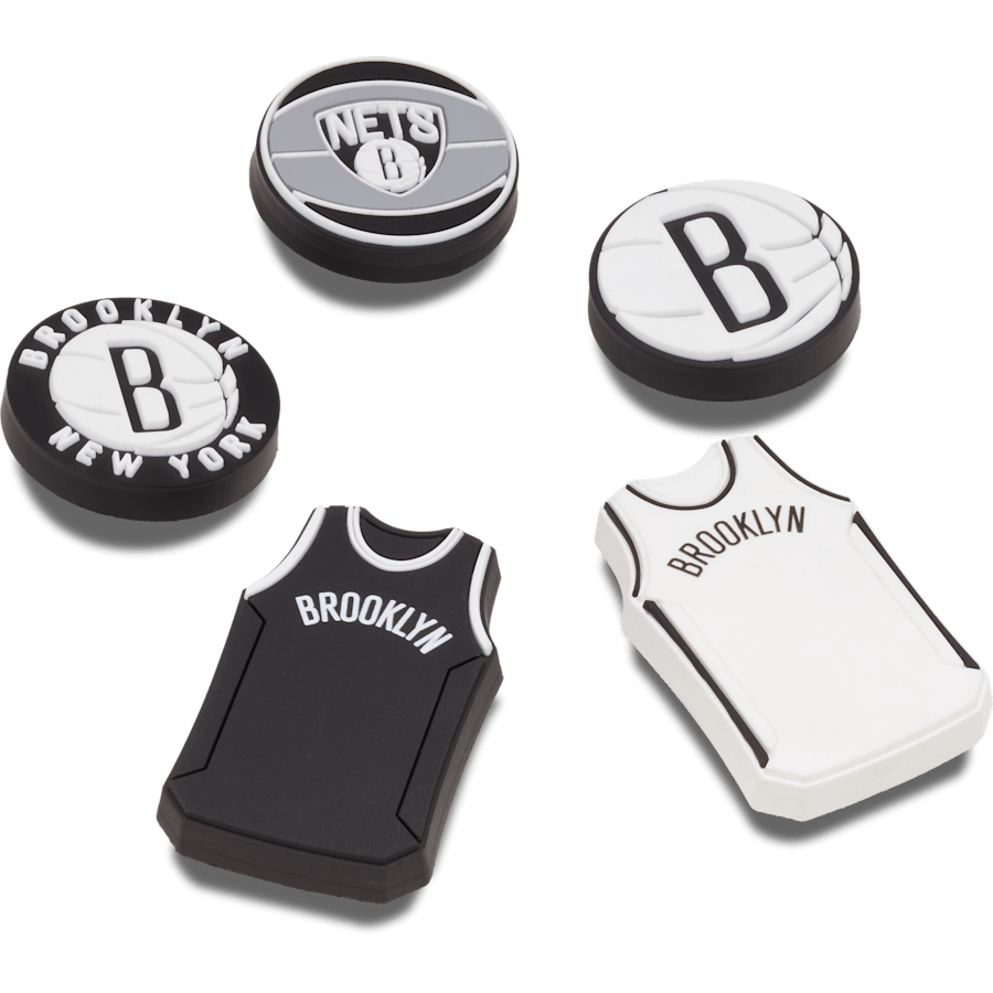 NBA Brooklyn Nets 5 Pack Jibbitz™ charms Women|Men|Jibbitz™ Charms For Sale