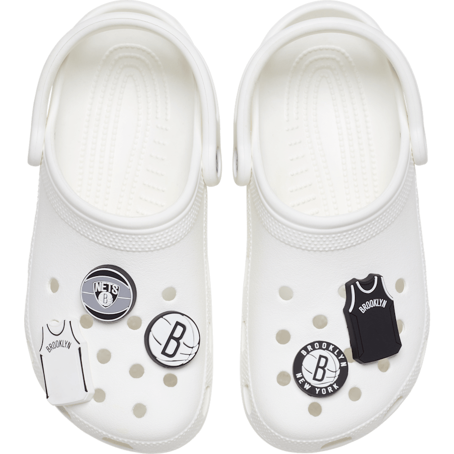 NBA Brooklyn Nets 5 Pack Jibbitz™ charms Women|Men|Jibbitz™ Charms For Sale