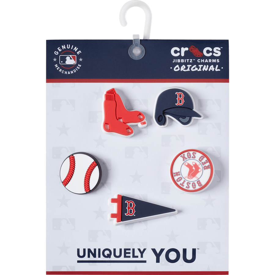 MLB Boston Red Sox 5pck Jibbitz™ charms Women|Men|Kids|Jibbitz™ Charms For Sale