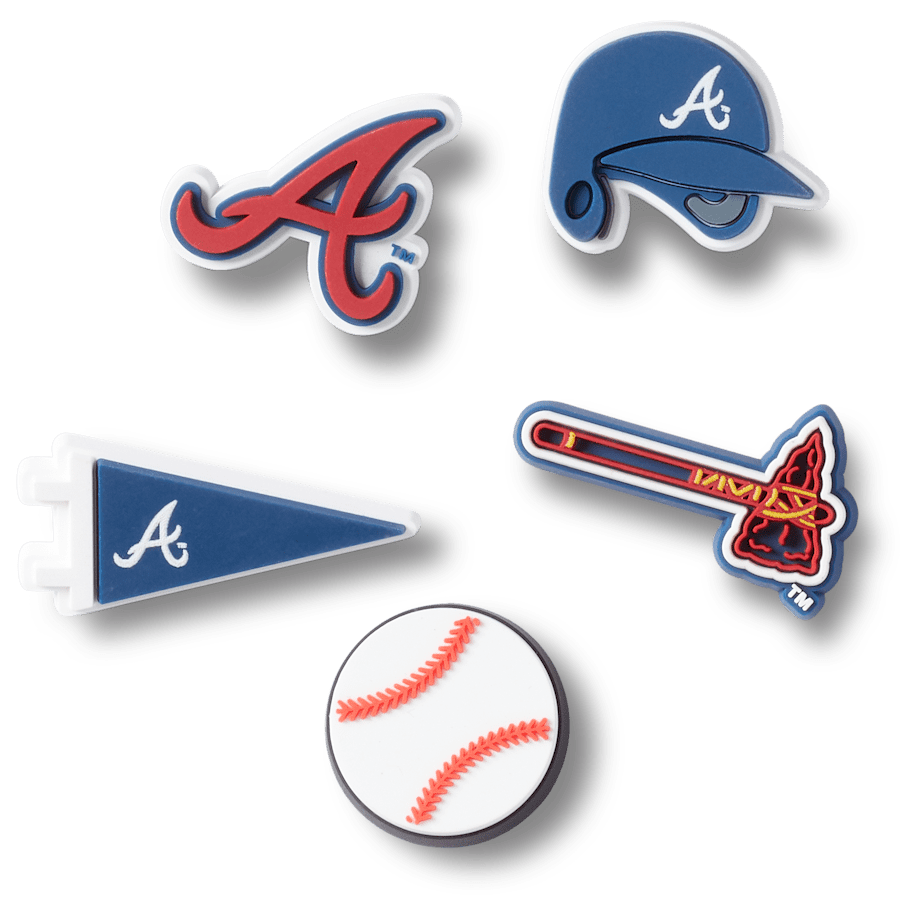 MLB Atlanta Braves 5 Pack Jibbitz™ charms Women|Men|Jibbitz™ Charms Sale