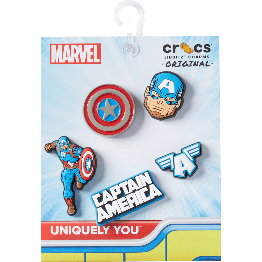 Captain America 5 Pack Jibbitz™ charms Women|Men|Kids|Jibbitz™ Charms On Sale
