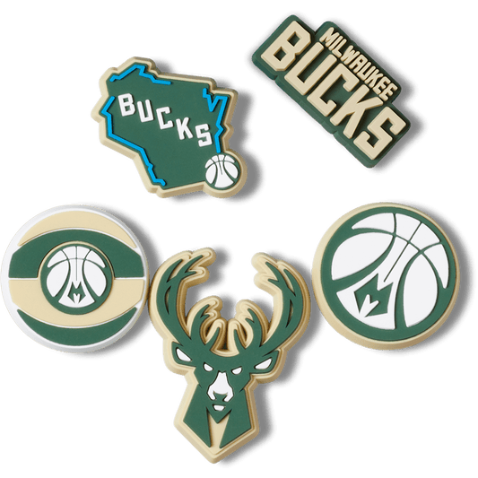 NBA Milwaukee Bucks 5 Pack Jibbitz™ charms Women|Men|Jibbitz™ Charms Online