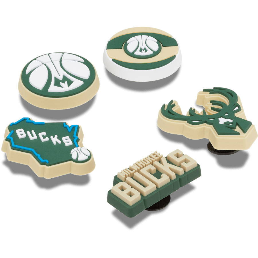 NBA Milwaukee Bucks 5 Pack Jibbitz™ charms Women|Men|Jibbitz™ Charms Online
