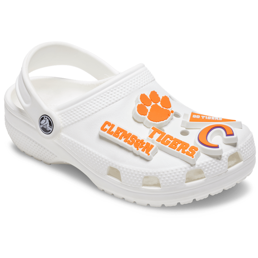 Clemson Univ 5 Pack Jibbitz™ charms Women|Men|Kids|Jibbitz™ Charms On Sale