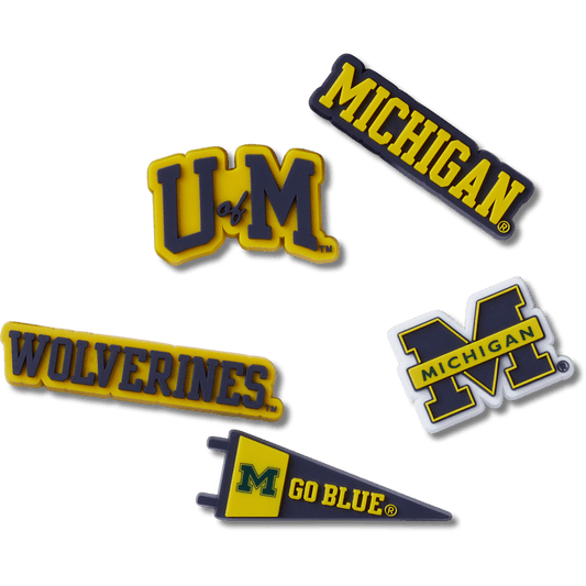 University of Michigan 5 Pack Jibbitz™ charms Women|Men|Jibbitz™ Charms For Sale