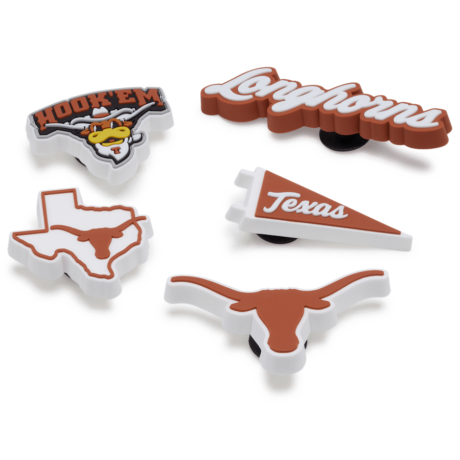 University of Texas 5 Pack Jibbitz™ charms Women|Men|Kids|Jibbitz™ Charms On Sale