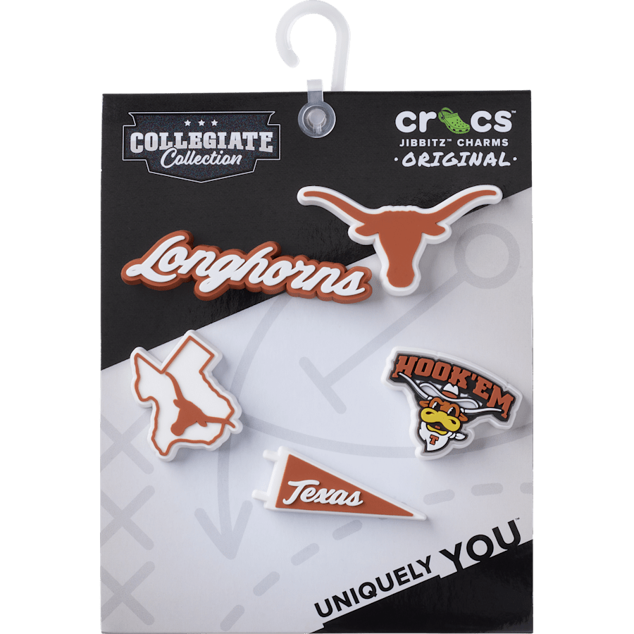 University of Texas 5 Pack Jibbitz™ charms Women|Men|Kids|Jibbitz™ Charms On Sale