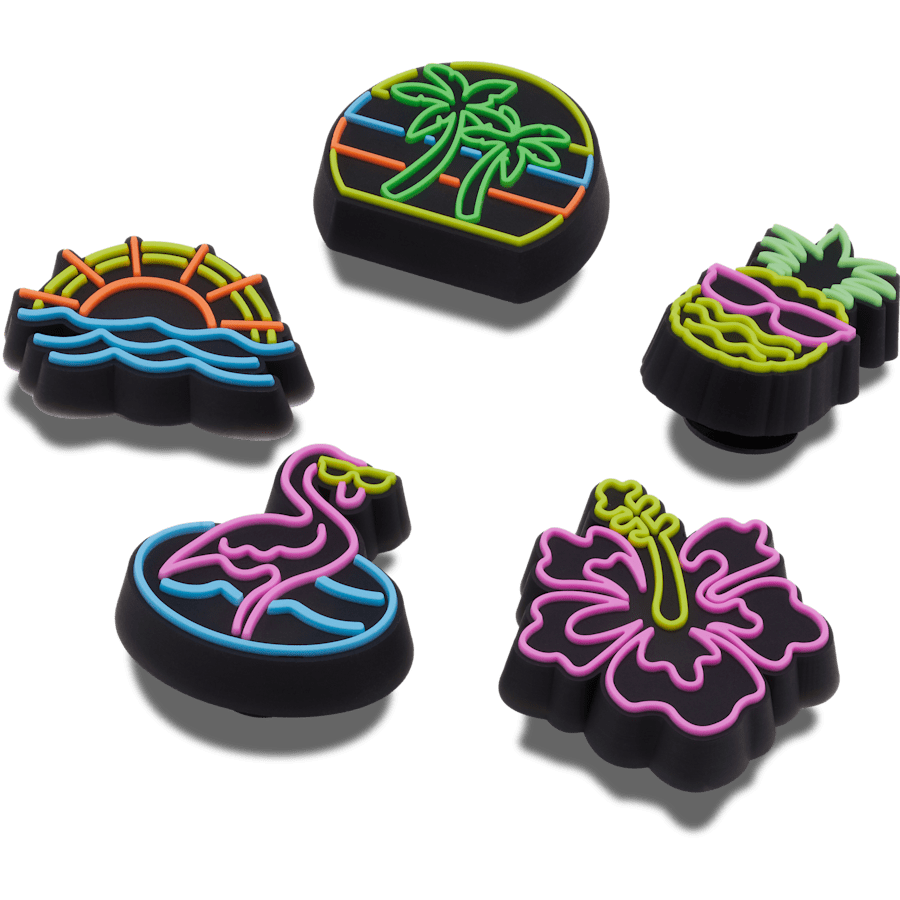 Lights Up Neon 5 Pack Jibbitz™ charms Women|Men|Jibbitz™ Charms On Sale