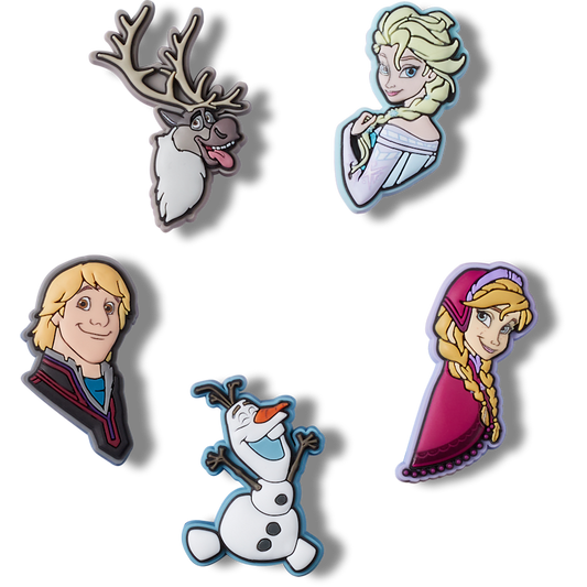 Frozen 5 Pack Jibbitz™ charms Women|Men|Kids|Jibbitz™ Charms Discount