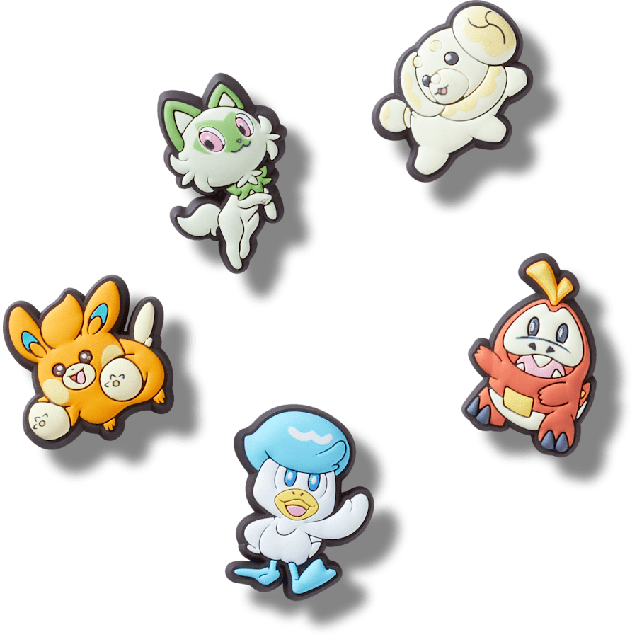 Pokemon Paldea 5 Pack Jibbitz™ charms Women|Men|Kids|Jibbitz™ Charms Discount