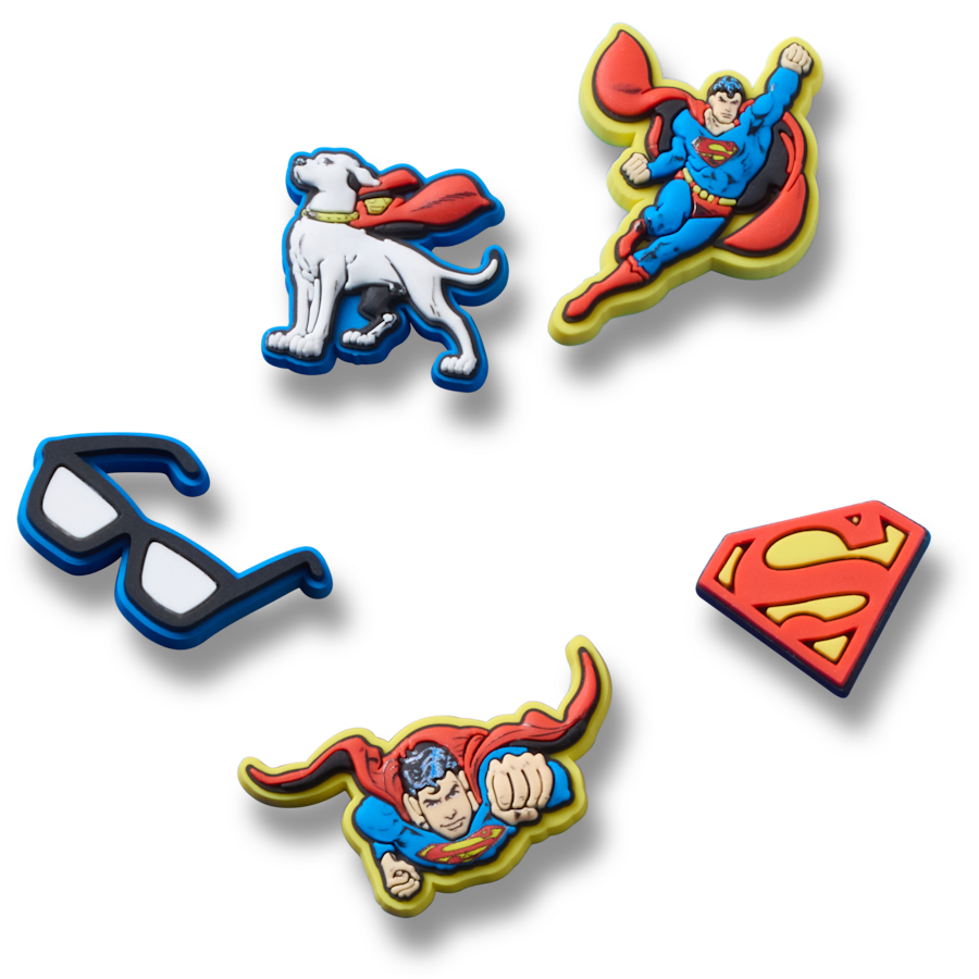 Superman 5 Pck Jibbitz™ charms Women|Men|Kids|Jibbitz™ Charms For Sale