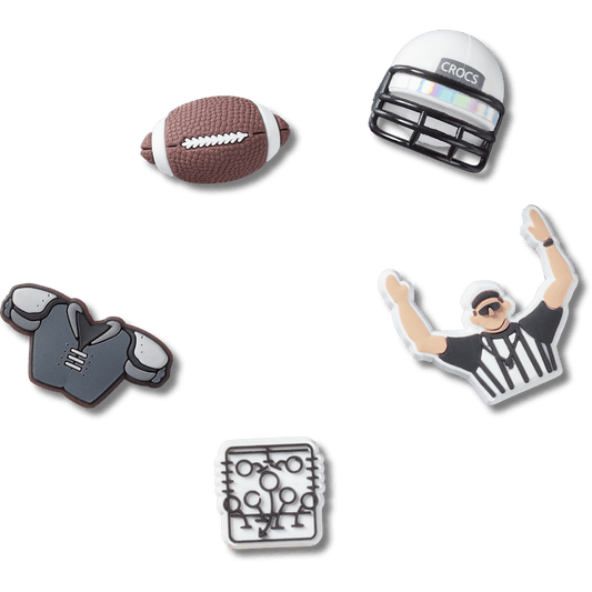 Football Team 5 Pack Jibbitz™ charms Women|Men|Jibbitz™ Charms On Sale