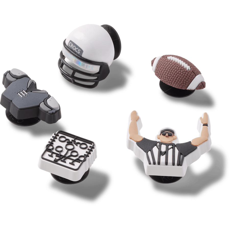 Football Team 5 Pack Jibbitz™ charms Women|Men|Jibbitz™ Charms On Sale