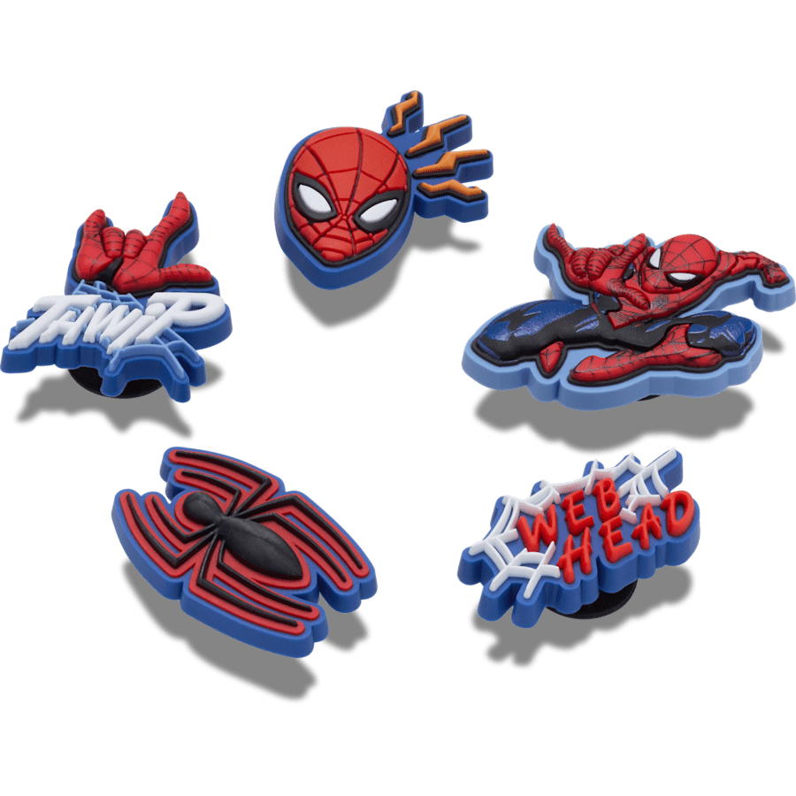 Spiderman 5 Pack Jibbitz™ charms Women|Men|Kids|Jibbitz™ Charms For Sale