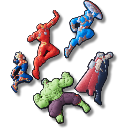 Avengers Heroes 5PCk Jibbitz™ charms Women|Men|Kids|Jibbitz™ Charms On Sale