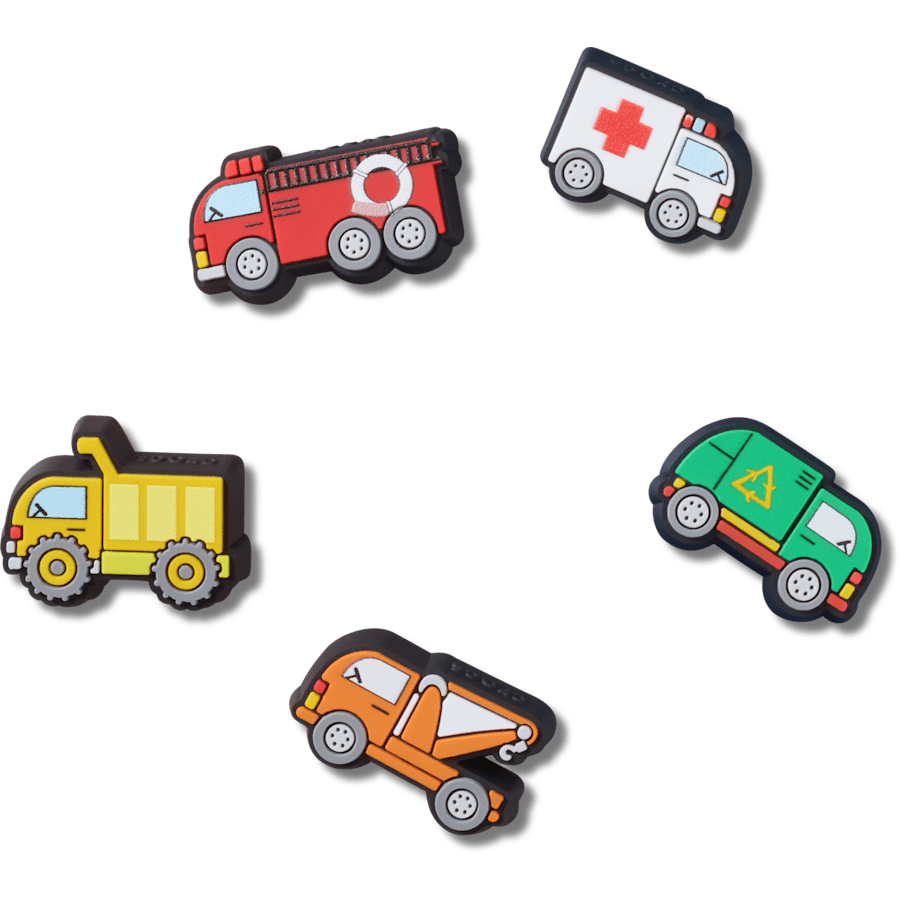 Tiny Work Trucks 5 Pack Jibbitz™ charms Women|Men|Jibbitz™ Charms Discount