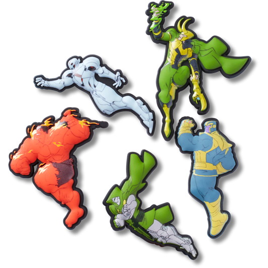 Avengers Villains 5Pck Jibbitz™ charms Women|Men|Kids|Jibbitz™ Charms Discount
