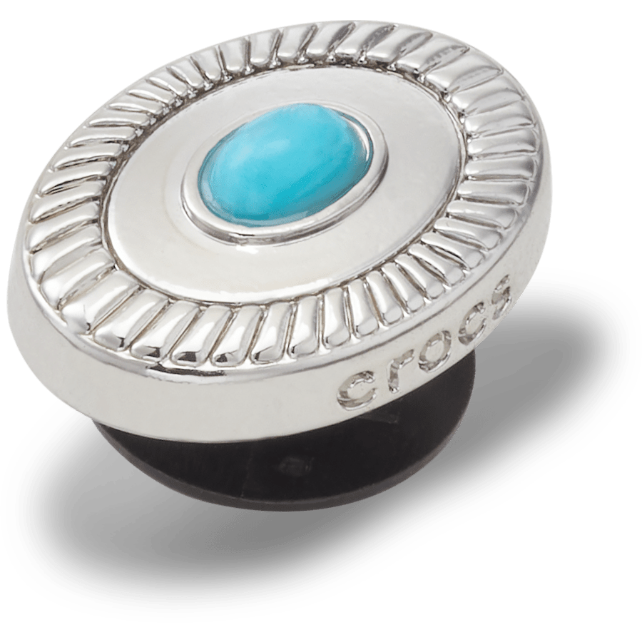 Silver Turquoise Emblem Jibbitz™ charms Women|Men|Jibbitz™ Charms Online