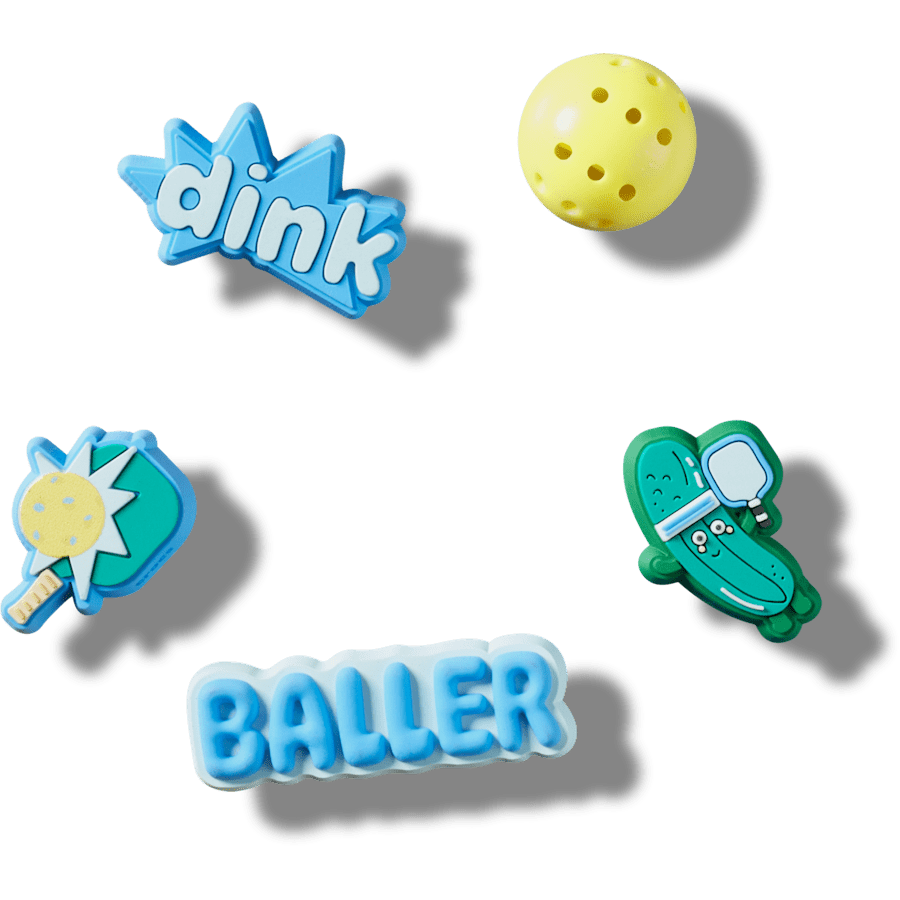 Pickle Ball 5 Pack Jibbitz™ charms Women|Men|Jibbitz™ Charms For Sale
