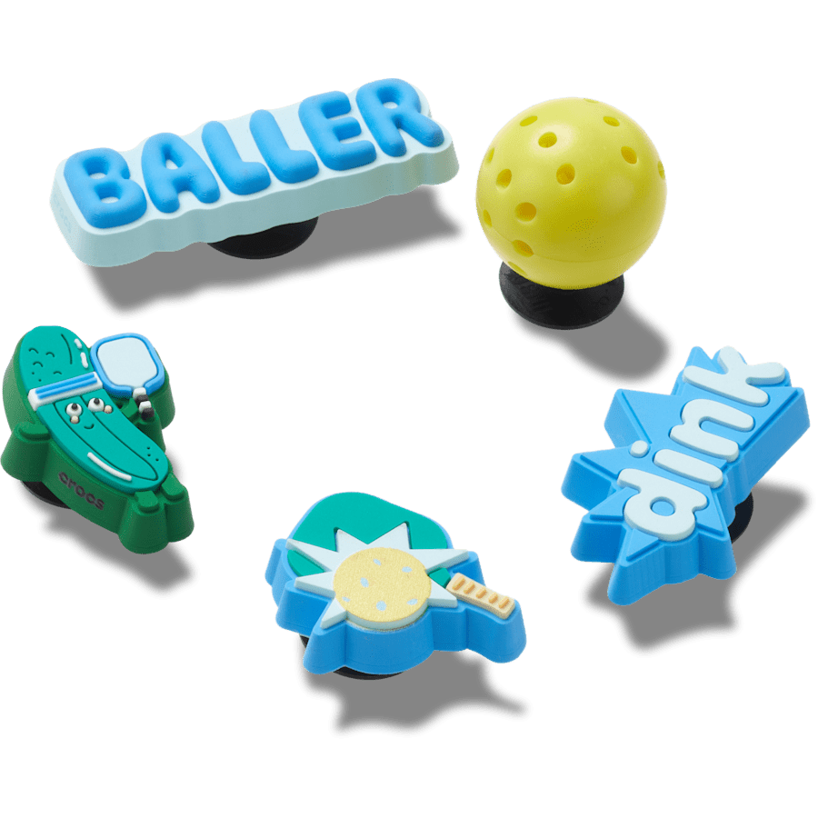 Pickle Ball 5 Pack Jibbitz™ charms Women|Men|Jibbitz™ Charms For Sale