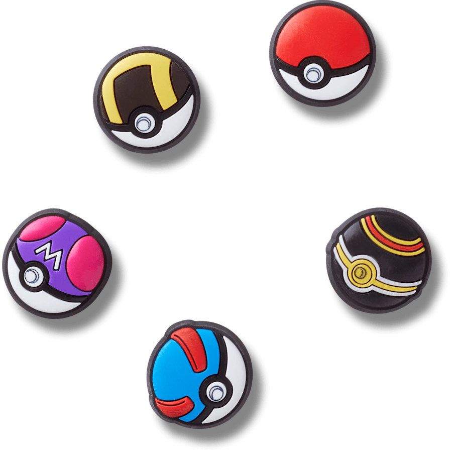 Poke Ball 5 Pack Jibbitz™ charms Women|Men|Kids|Jibbitz™ Charms Outlet