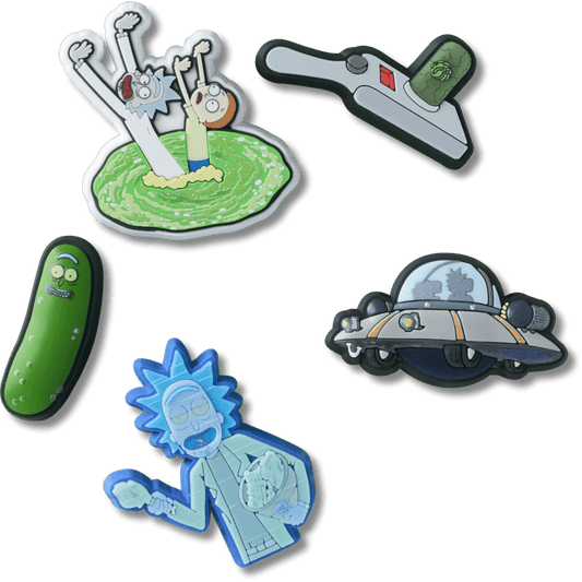 Rick and Morty 5 Pack Jibbitz™ charms Women|Men|Jibbitz™ Charms Discount