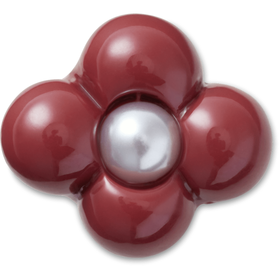 Expressive Floral Maroon Jibbitz™ charms Women|Men|Jibbitz™ Charms On Sale