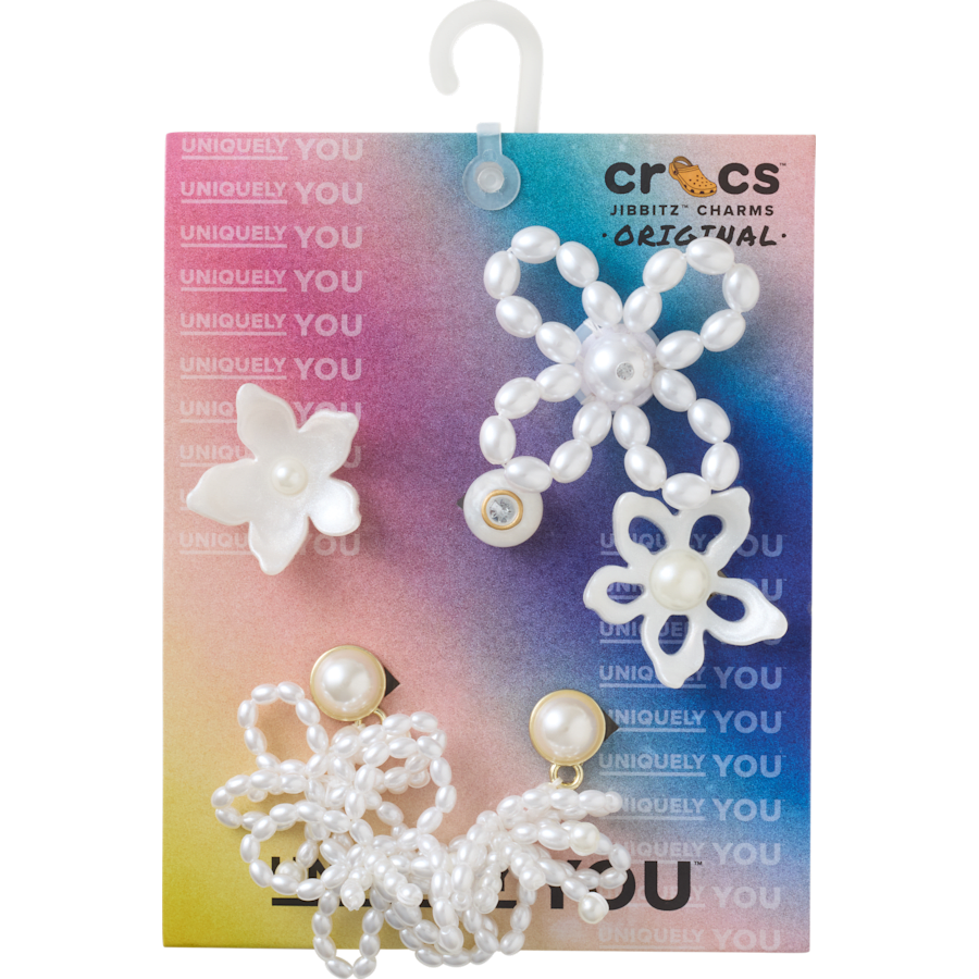 White Pearl Beaded 5 Pack Jibbitz™ charms Women|Men|Jibbitz™ Charms Sale