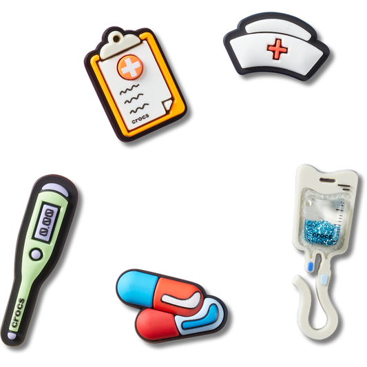 Healthcare 5 Pack Jibbitz™ charms Women|Men|Jibbitz™ Charms|Crocs at Work™ Sale