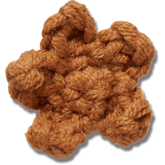 Crafted Crochet Brown Star Jibbitz™ charms Women|Men|Jibbitz™ Charms For Sale