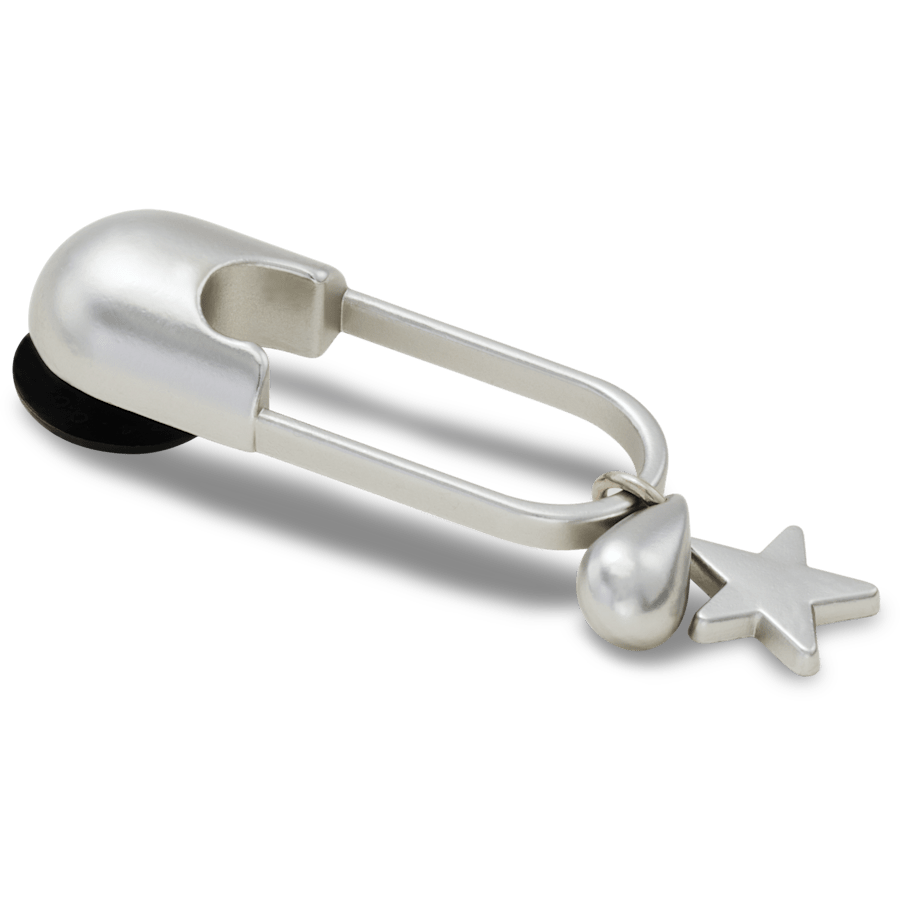 Silver Meta Safety Pin Jibbitz™ charms Women|Men|Jibbitz™ Charms Discount