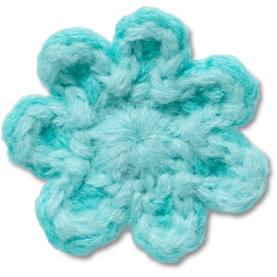 Crochet Blue Flower Jibbitz™ charms Women|Men Online