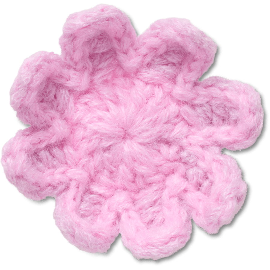 Crochet Light Pink Flower Jibbitz™ charms Women|Men Sale