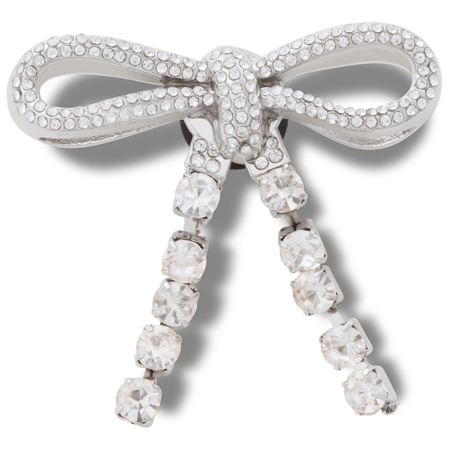 Silver Gem Bow Jibbitz™ charms Women|Men|Jibbitz™ Charms Discount