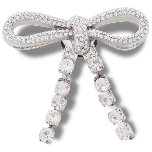 Silver Gem Bow Jibbitz™ charms Women|Men|Jibbitz™ Charms Discount
