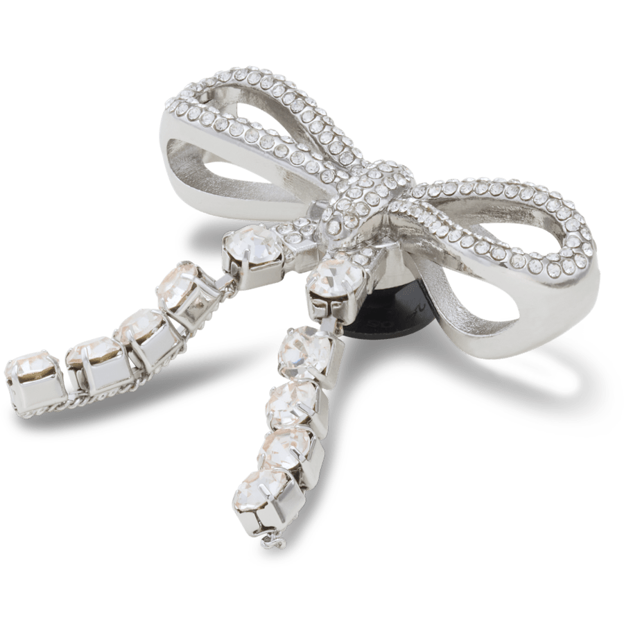 Silver Gem Bow Jibbitz™ charms Women|Men|Jibbitz™ Charms Discount