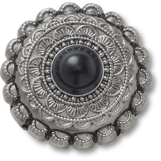 Silver and Black Emblem Jibbitz™ charms Women|Men|Jibbitz™ Charms Outlet