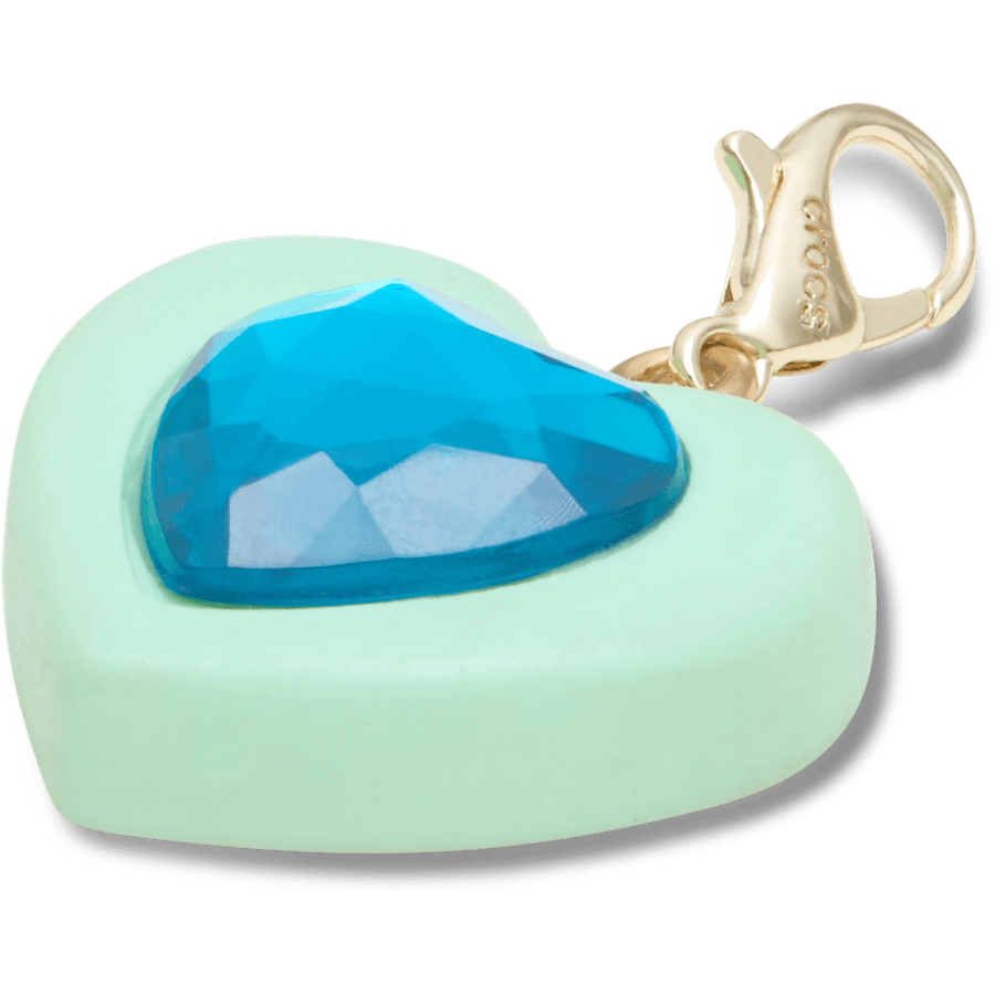 Blue Heart Sim Gem Charm Jibbitz Shoe Charm Women|Men|Kids|Jibbitz™ Charms Outlet