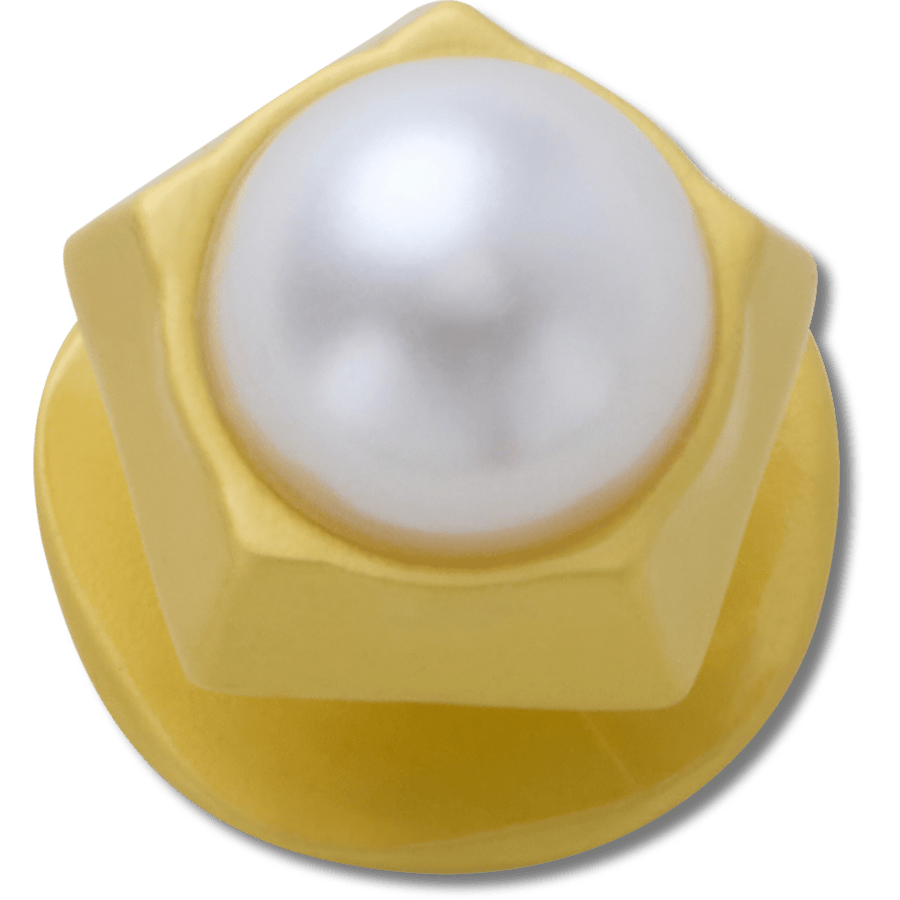 Gold Pentagon Pearl Jibbitz™ charms Women|Men|Jibbitz™ Charms Online