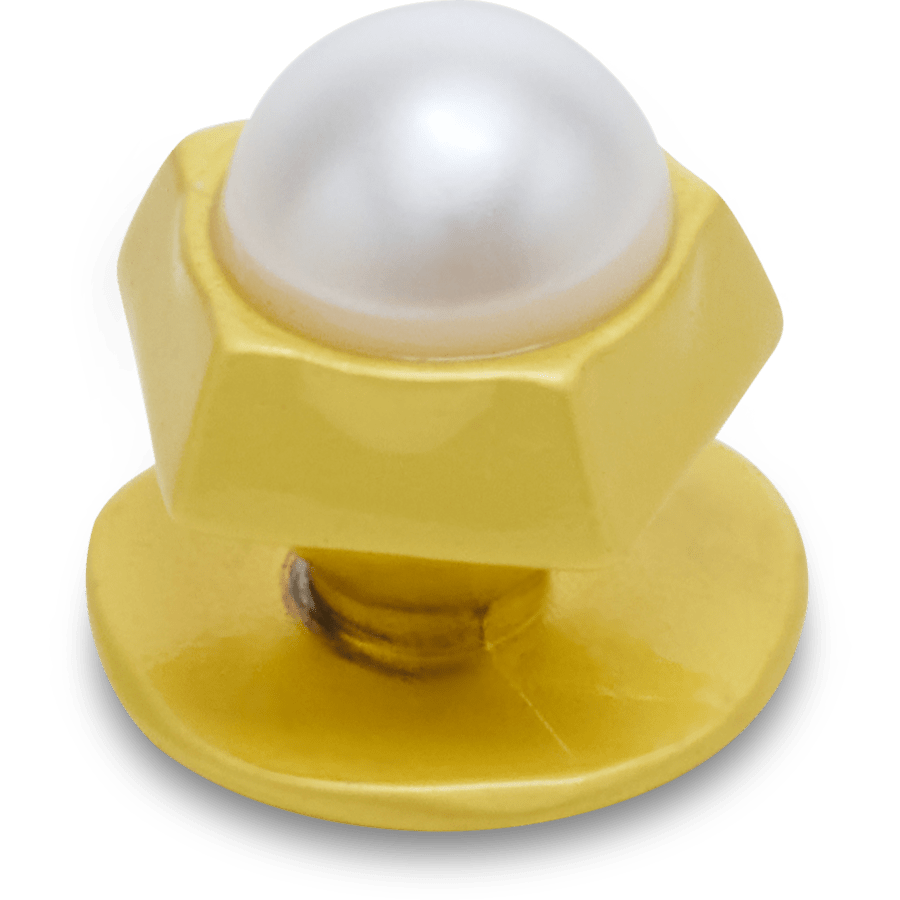 Gold Pentagon Pearl Jibbitz™ charms Women|Men|Jibbitz™ Charms Online
