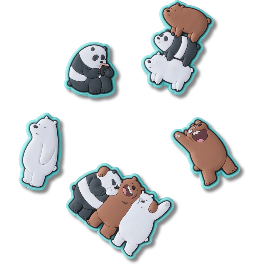 We Bare Bears 5 Pack  Jibbitz™ charms Women|Men|Jibbitz™ Charms On Sale